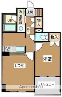 エヴァーグリーン【4階】の間取り