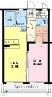 エバーグリーン【2階】の間取り