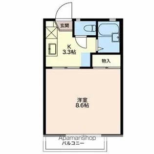 レーベン美里A棟【2階】の間取り