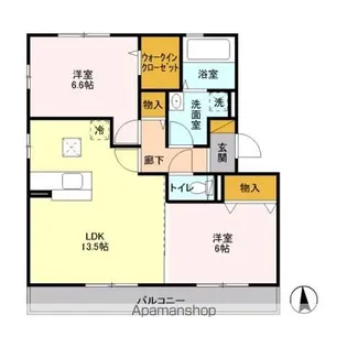 ラヴィエール【1階】の間取り