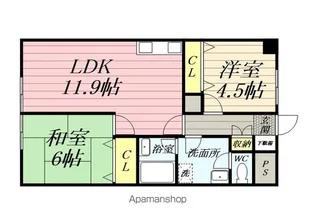 スプリングスプラザいずみ野【4階】の間取り