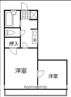 ベルトピア宮崎6(吾妻町)【201号室】の間取り