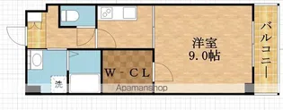 LA,MAISONNEE【408号室】の間取り