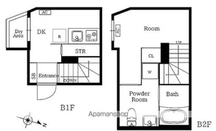 プレニーズ護国寺PREMIER【-1階】の間取り