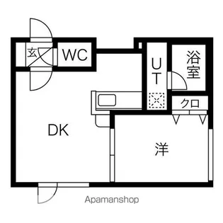フォレスト南10条壱番館【2階】の間取り