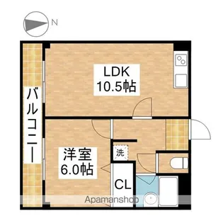 Blois亀城【3階】の間取り