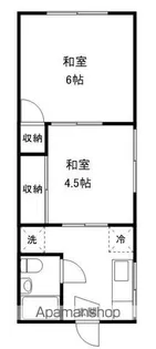 朝日ハイツ2号館【2階】の間取り