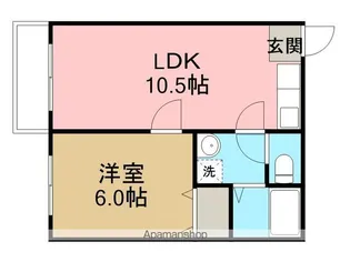 桔梗ハイツ【2階】の間取り