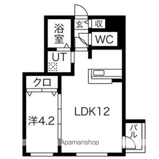 ヴォヤージュ円山【4階】の間取り