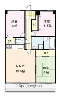 アザレ久留米【4階】の間取り