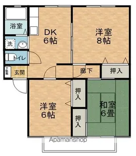 サンライフ美芳【2階】の間取り