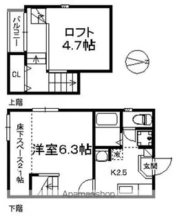 POLARIS CITY Ⅲ【1階】の間取り