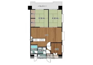 トーカンマンション東中通【8階】の間取り