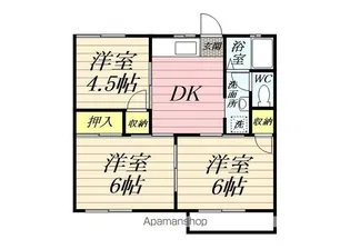 コーポかとうA【102号室】の間取り