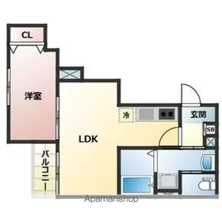 ALEGRIA草津【105号室】の間取り