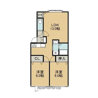 PEARLY SHELLⅡ【2階】の間取り