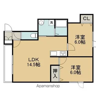 GLAND LINE【104号室】の間取り