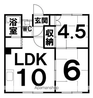 コーポ眞栄【3号室】の間取り