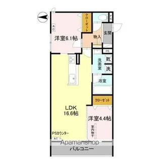 TORISIA千里丘Ⅲ【1階】の間取り