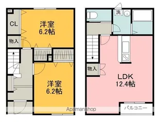 シンフォニア狭山【1階】の間取り