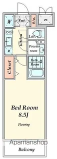 ガリシア新宿余丁町【1階】の間取り