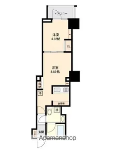 パティオ神田【9階】の間取り