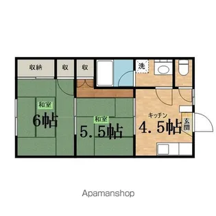 ふじハイツ【101号室】の間取り