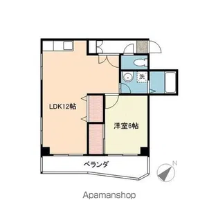 第2丸美ハイツ リノベーション【4階】の間取り