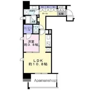 パークリュクス仙台【2階】の間取り