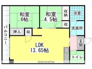 木本ビル【5階】の間取り