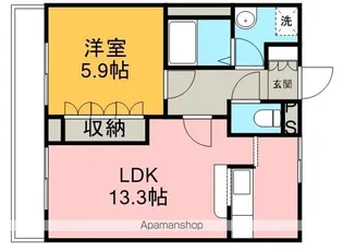 コンフォース【1階】の間取り