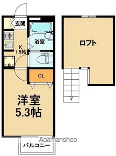 メープルMH7【2階】の間取り