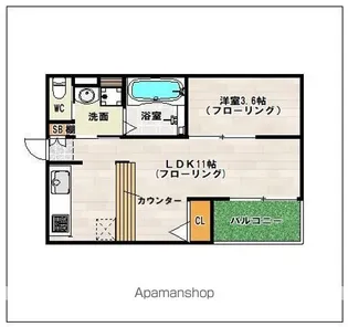 DREAM STAGE香椎Oase(オアーゼ)【1階】の間取り