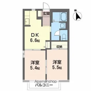 M’S APARTMENT HOUSEⅡ【1階】の間取り