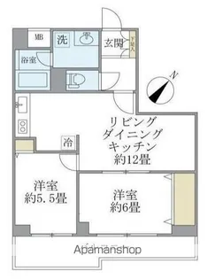 リエール若松町【5階】の間取り