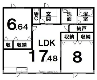 ハイムグランツ【102号室】の間取り