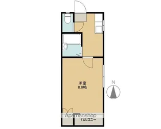 ロイヤル長久保【A101号室】の間取り