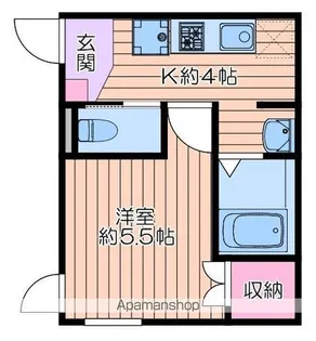 メゾン クレリア【1階】の間取り