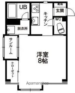 ドミール・クレセントA【1階】の間取り