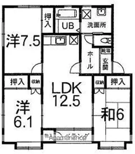ラフィーネ矢巾【2階】の間取り