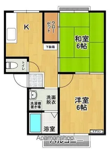 ファーストパレスⅡA棟【1階】の間取り