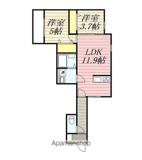 アビリタNOB博多駅東グランデ【2階】の間取り