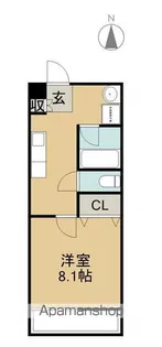 メイプル陶郷【206号室】の間取り