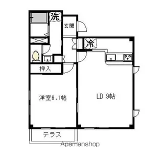 レジェンド高砂【1階】の間取り