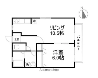 サンパティークドミール【103号室】の間取り