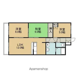 Jステージ若草【803号室】の間取り