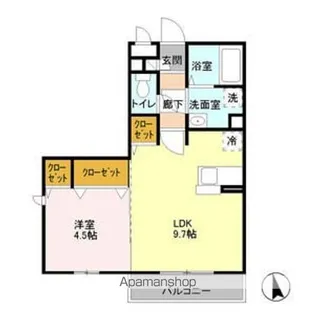 レジデンス MIYAMOTO【3階】の間取り