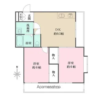 コンフォート石田【2階】の間取り