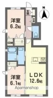 シャーメゾン コンフォーザ【1階】の間取り