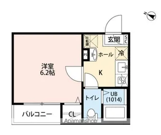 エクセラン北松戸【1階】の間取り